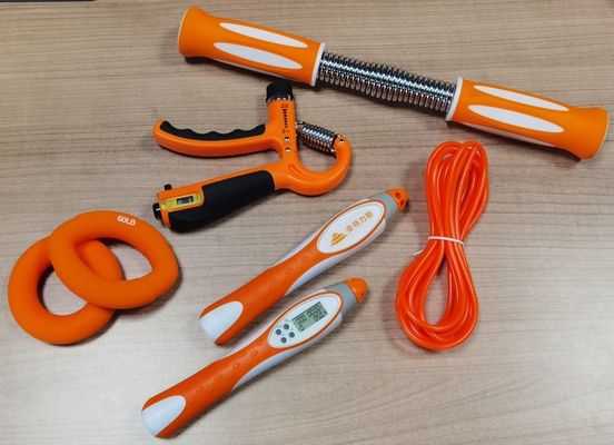 Pięć palców wzmacniacz uchwycić Fitness ćwiczenia siłowe Przenośny Metal Silikonowy ramię ćwiczenia logo