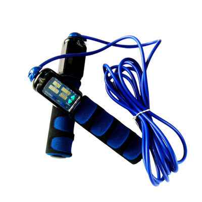 Fitness Jump Rope Custom Colour Logo Czarny Ciemno Błękitny Jump Rope Elektroniczne Ćwiczenia Skip Rope OK-168