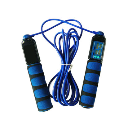 Fitness Jump Rope Custom Colour Logo Czarny Ciemno Błękitny Jump Rope Elektroniczne Ćwiczenia Skip Rope OK-168
