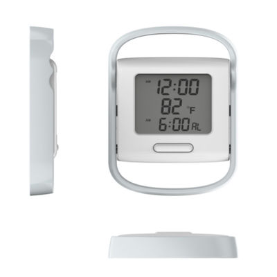 LCD Mini Digital Clock Z Sekundami Zegarek przy łóżku dla rodziny i modnego projektu
