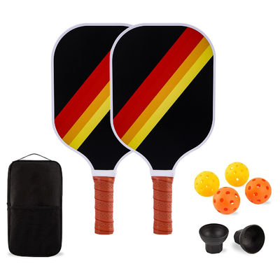 Kompletny zestaw pickleball dla dorosłych z 2 pływakami z włókna szklane 4 piłki na zewnątrz i walizką