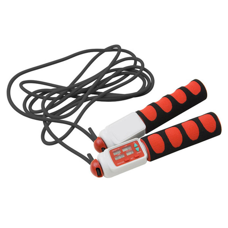 Fitness skoków liny regulowalny PVC Wire Ważony skoków liny z dostosowanym logo koloru i piankowego ABS uchwycić