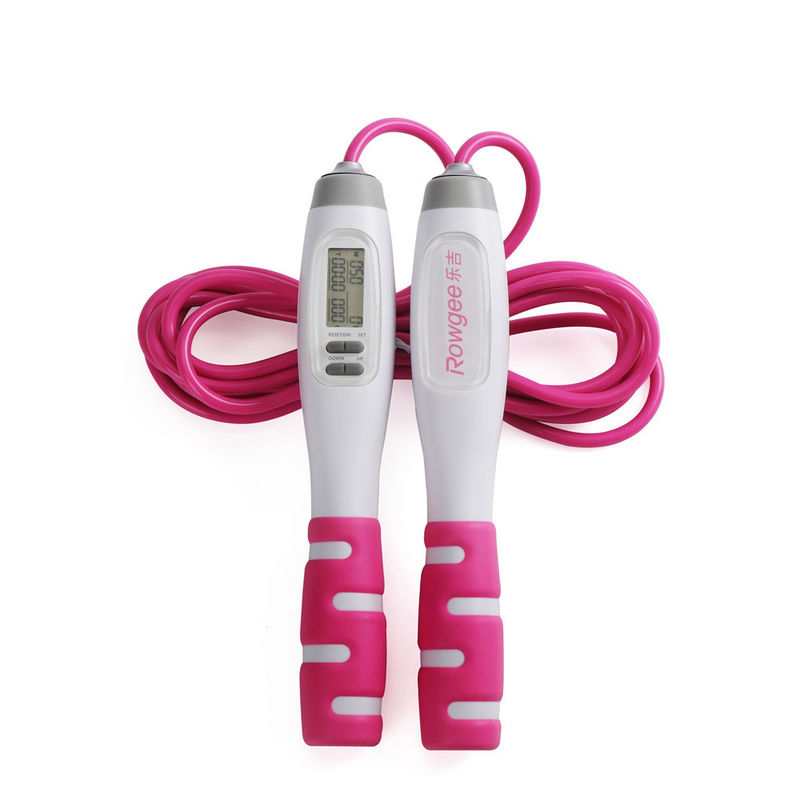 Fitness skoków liny 2,8m odliczanie czasu ustawienia ASJ-01 Pink Fat Loss skoków liny dla handlowych w domu siłowni